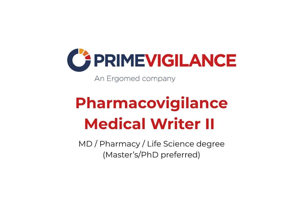 Pharmacovigilance Medical Writer II – PrimeVigilance (Pune)