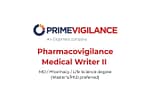 Pharmacovigilance Medical Writer II – PrimeVigilance (Pune)