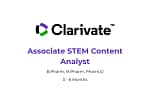 Clarivate Hiring Freshers | B.Pharm, M.Pharm, Pharm.D